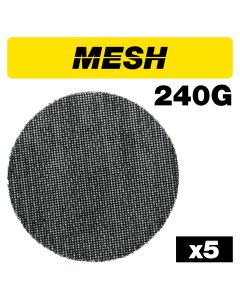 U*AB/150/240M - Mesh Random Orbital Sanding Disc 5pc 150mm 240 grit