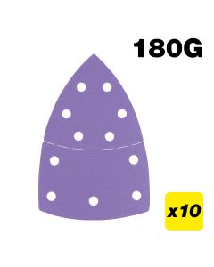U*AB/DET/180A - Aluminium Oxide Detail Sanding Sheet 180 Grit 102mm x 151mm 10pc