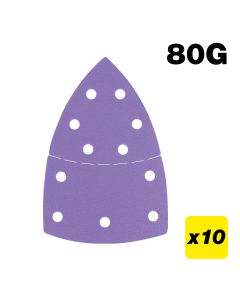U*AB/DET/80Z - Zirconium Detail sanding sheet 10pc 102mm x 151mm 80 grit