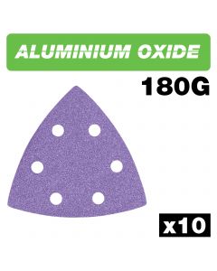 U*AB/OSC/180A - Aluminium Oxide Delta Sanding Sheet 180 Grit 93mm 10pc