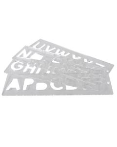 U*TEMP/LUC/57 - Template Set Letters 57mm uppercase