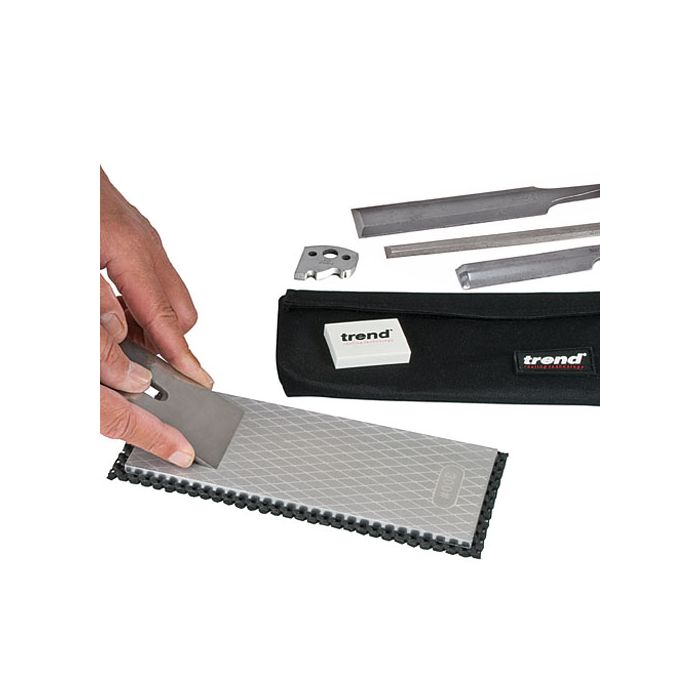 Trend Complete Diamond Sharpening kit Review. Hand Tool Sharpening